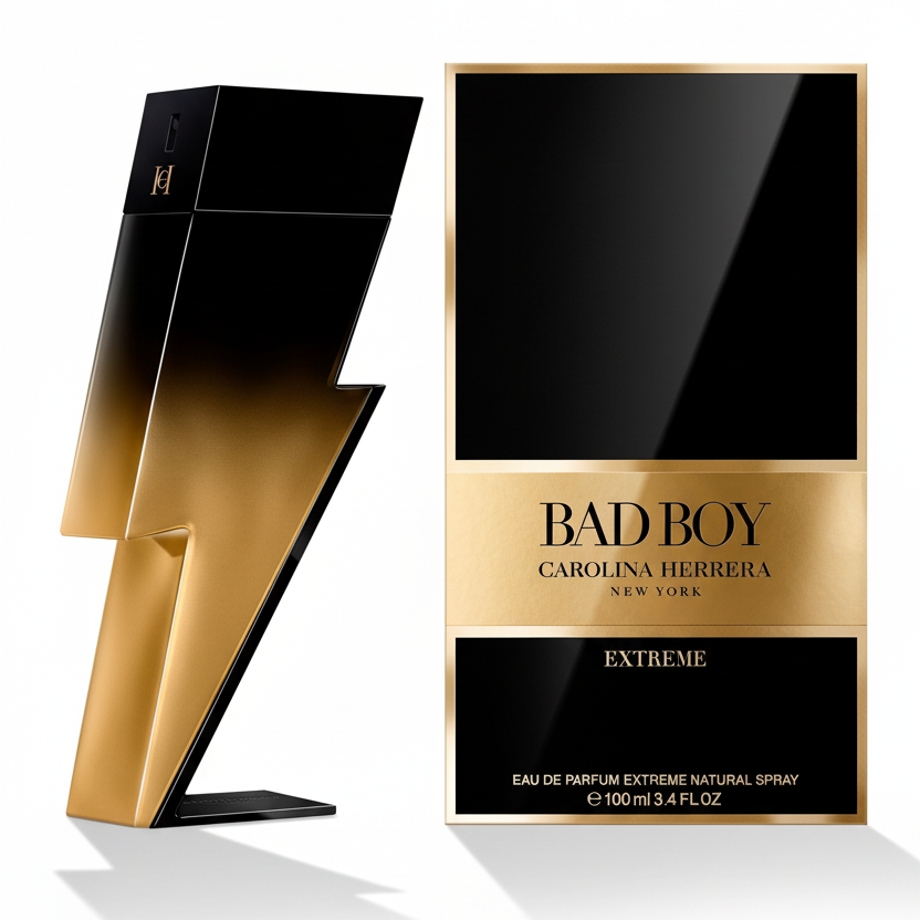 Carolina Herrera Bad Boy Extreme Eau de Parfum 100ml - Luxury Men's Fragrance Bottle