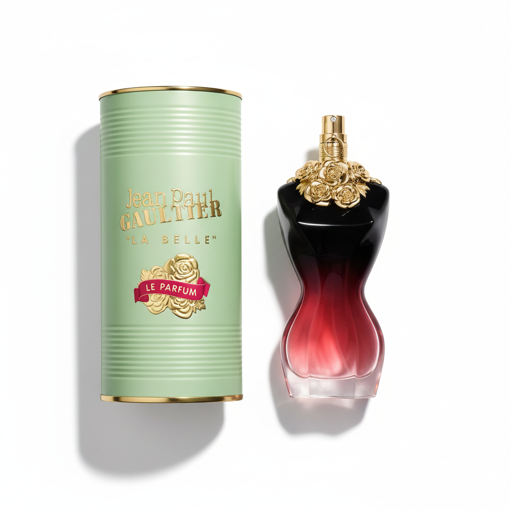 Jean Paul Gaultier La Belle Le Parfum with Packaging - Top View