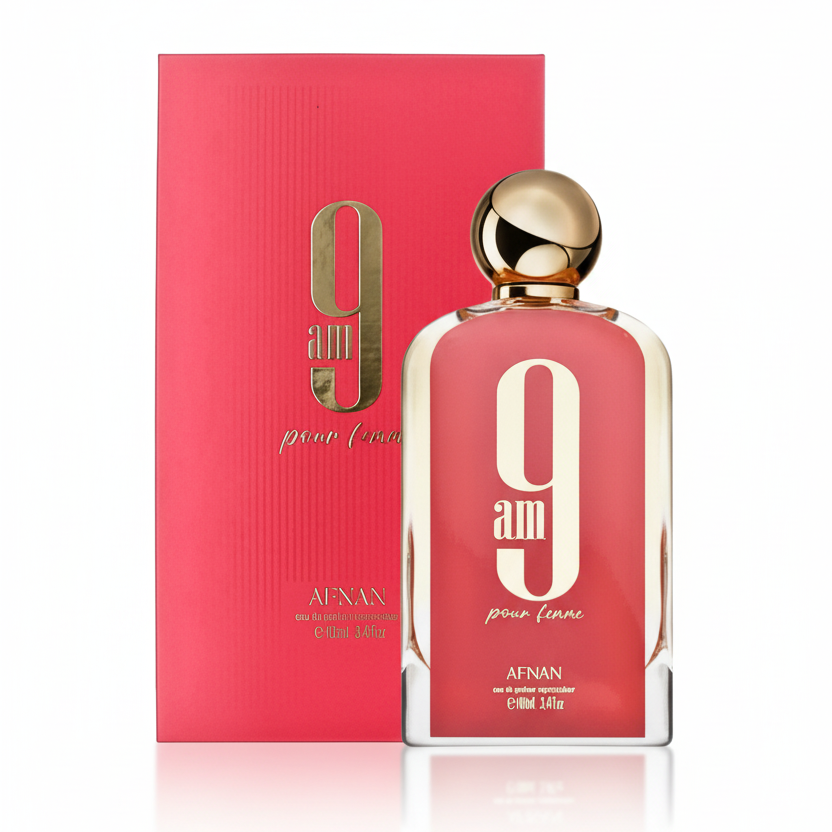 Afnan 9 AM Pour Femme EDP 100ml with Original Box - Premium Packaging
