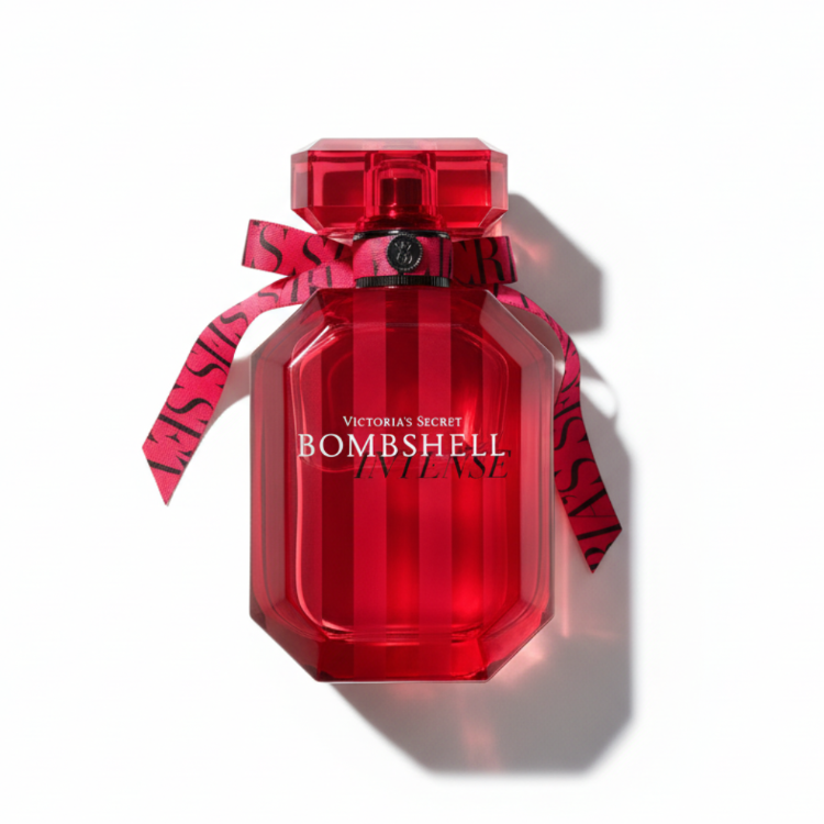 Victoria's Secret Bombshell Intense with red striped box - designer women's perfume 100ml