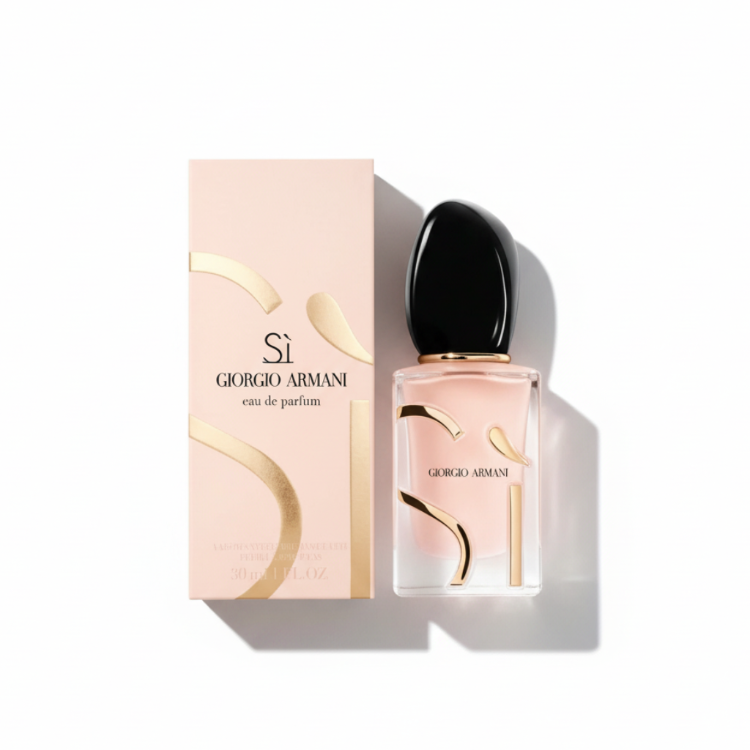 Giorgio Armani Si with soft pink packaging box - designer women's perfume 100ml