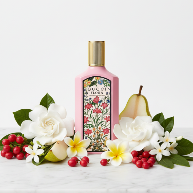Gucci Flora Gardenia Lifestyle with Flowers