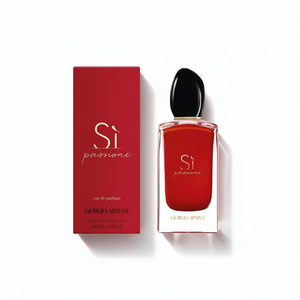 Giorgio Armani Sì Passione 100ml perfume with red luxury box packaging