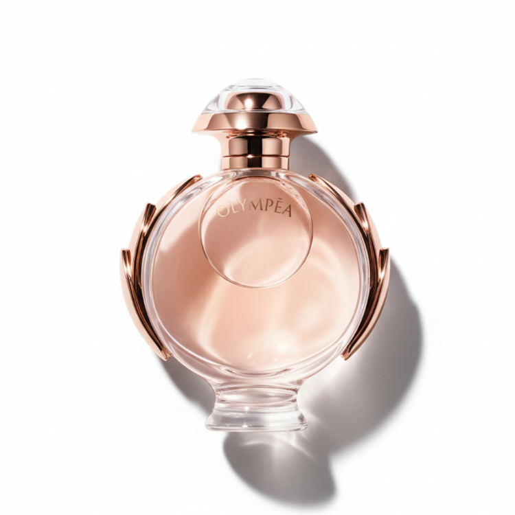 Paco Rabanne Olympéa 80ml - elegant rounded bottle with rose gold wings detail, luxury women's eau de parfum