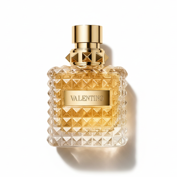 Valentino Born In Roma The Gold with gold geometric box - designer women's perfume 100ml