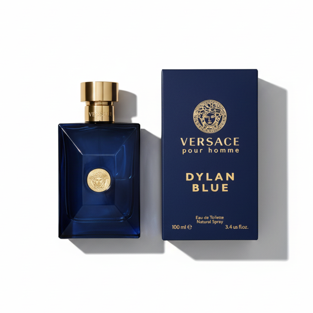 Versace Dylan Blue Pour Homme with luxury navy blue packaging box